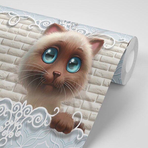 Carta da parati – Gattino carino