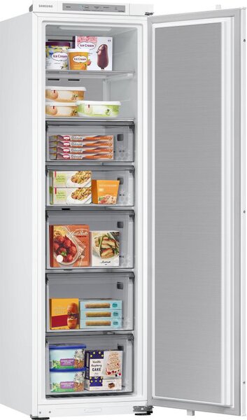 Samsung Congelatore Verticale a Cassetti Capacit 220 Litri Classe energetica E Capacit di Congelamento 12 Kg/24h Raffreddamento No Frost - BRZ227