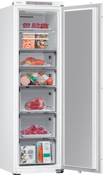 Samsung Congelatore Verticale a Cassetti Capacit 220 Litri Classe energetica E Capacit di Congelamento 12 Kg/24h Raffreddamento No Frost - BRZ227
