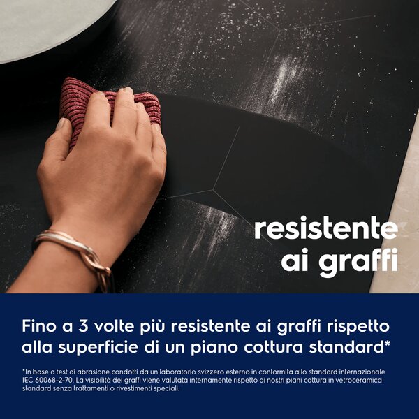 Electrolux Piano Cottura a Induzione 4 Fuochi Larghezza 60 cm in Vetroceramica colore Nero - KIV63443CT