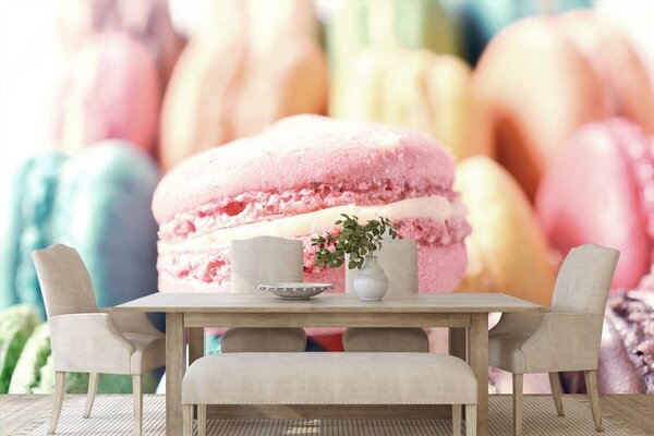 Carta da parati – Macarons colorati