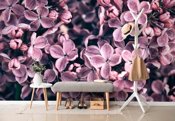 Carta da parati – Fiori di lillà viola