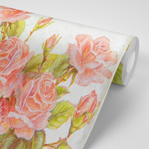 Carta da parati – Bouquet vintage di rose