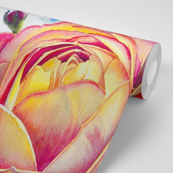Carta da parati – Rose disegnate