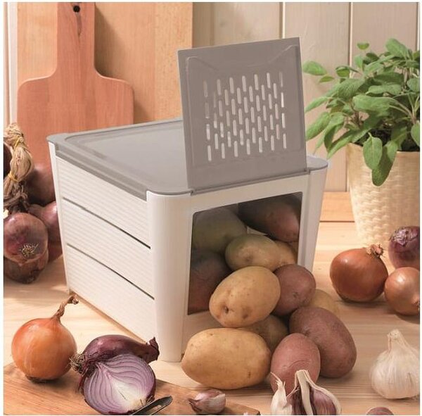 Snips Contenitore Alimenti 3 litri Porta Patate Grigio - 776