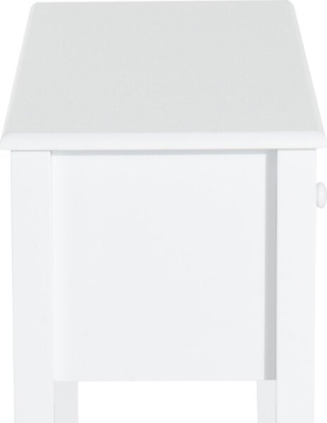 DecHome Consolle Ingresso Stile Shabby Chic con 3 Cassetti Dimensioni 100x32x85 cm colore Bianco