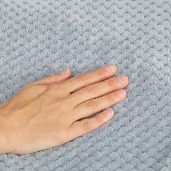 DecHome Coperta Elettrica 160x140 cm con 5 Livelli di Calore e 2 Telecomandi in Pile e Poliestere colore Grigio - W714GY