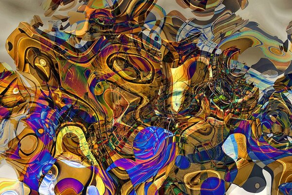 Carta da parati – Piena di arte astratta