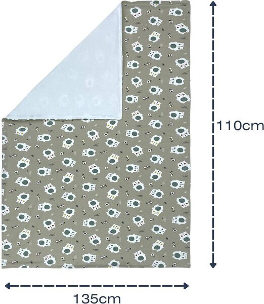 Baby Idea Coperta Lettino Orso colore Beige - MOB
