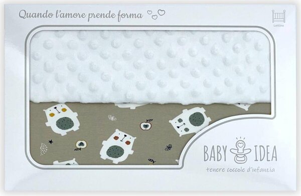 Baby Idea Coperta Lettino Orso colore Beige - PLOB