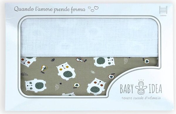 Baby Idea Coperta Lettino Orso colore Beige - MOB