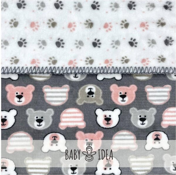 Baby Idea Coperta Lettino Orso colore Grigio - PFLO