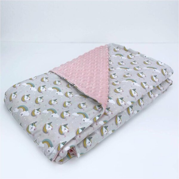 Baby Idea Coperta Lettino Unicorno colore Rosa - PLUR