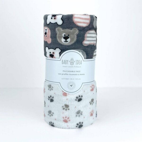 Baby Idea Coperta Lettino Orso colore Grigio - PFLO
