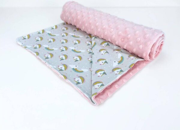 Baby Idea Coperta Lettino Unicorno colore Rosa - PLUR