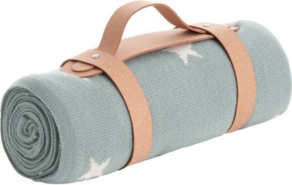Cambrass Coperta Neonato in Bamb 80x100 cm colore Azzurro - Star