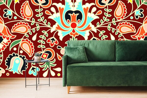 Carta da parati – Ornamento popolare