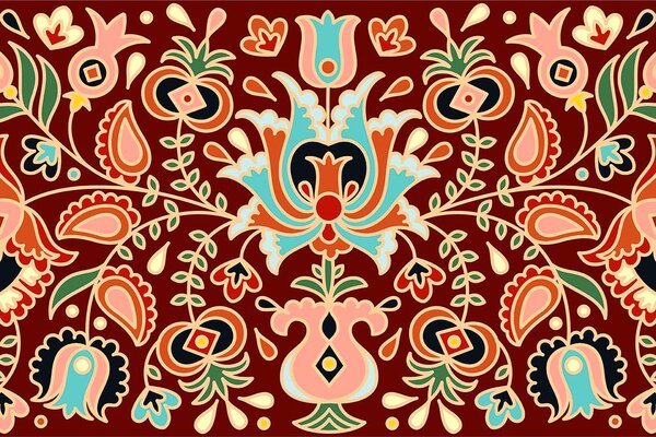 Carta da parati – Ornamento popolare