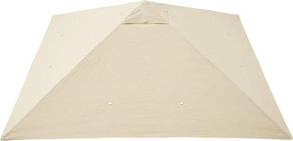 VivaGarden Copertura Gazebo 3x3 m con 8 Fori di Drenaggio in Tessuto Oxford 600D colore Bianco Crema