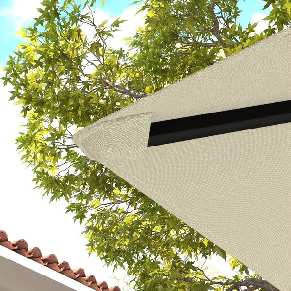 VivaGarden Copertura Gazebo 3x3 m con 8 Fori di Drenaggio in Tessuto Oxford 600D colore Bianco Crema