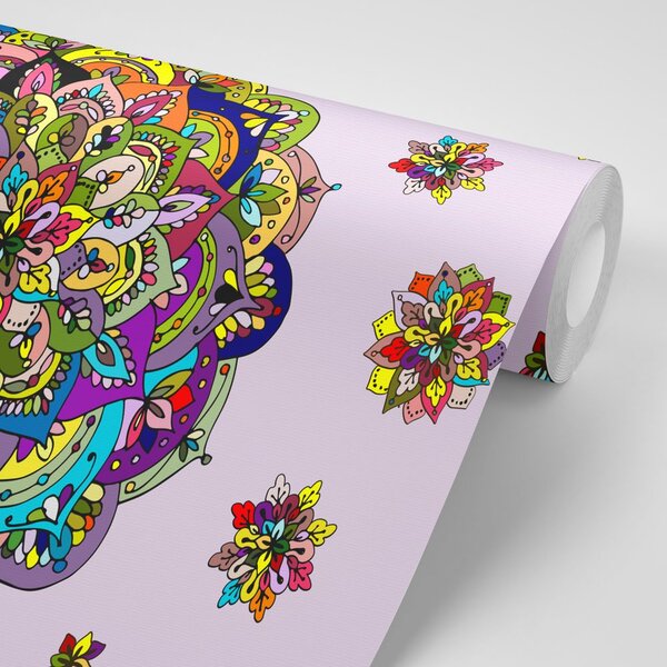 Carta da parati – Mandala multicolore