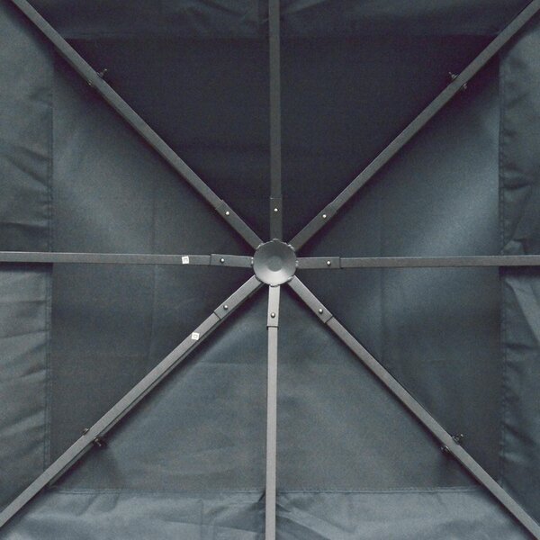 VivaGarden Copertura Gazebo 3x3 mt a 2 Livelli e Resistente ai Raggi UV colore Grigio Antracite