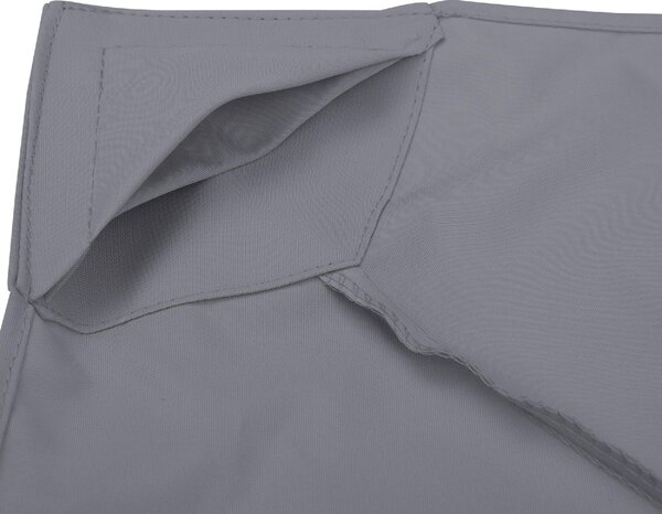 VivaGarden Copertura Gazebo 3x3 mt a 2 Livelli e Resistente ai Raggi UV colore Grigio Scuro