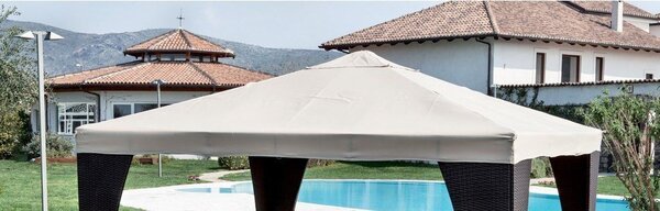 Giardini del Re Copertura Gazebo 3x3 mt Top in Poliestere colore Verde
