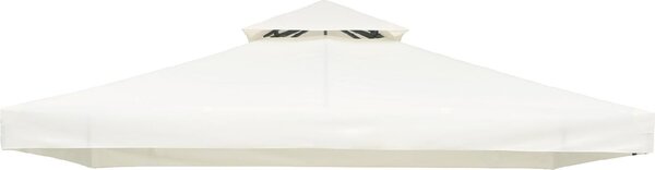 VivaGarden Copertura Gazebo 3x3 mt Top Impermeabile in Poliestere colore Crema