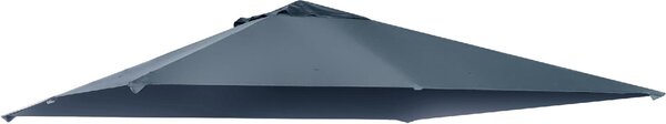 VivaGarden Copertura Gazebo 3x3 mt Top in Poliestere Impermeabile con 8 Fori di Ventilazione colore Grigio