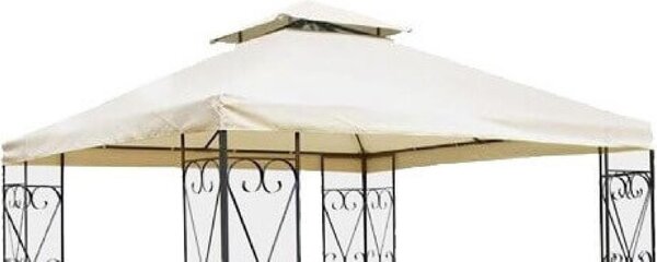 VivaGarden Copertura Gazebo 3x3 mt Top in Poliestere colore Ecr Bratislava - GA802037