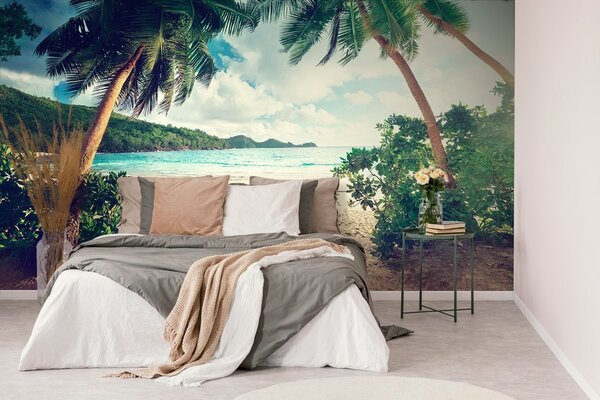 Carta da parati – Tramonto sull'isola di Seychelles