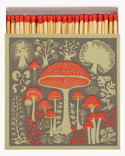 Scatola di fiammiferi di design Mushrooms