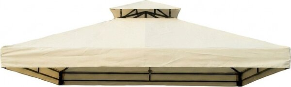 Amicasa Copertura Gazebo 3x4 mt Impermeabile Top per Gazebo con Camino