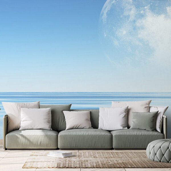 Carta da parati – Luna sopra il mare