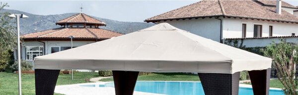 Giardini del Re Copertura Gazebo 3x4 mt Impermeabile Top in Poliestere colore Verde