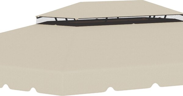 VivaGarden Copertura Gazebo 3x4 mt Top in Poliestere colore Beige