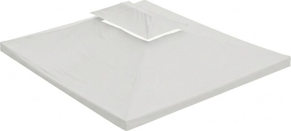 VivaGarden Copertura Gazebo 3x4 mt Top Impermeabile in Poliestere colore Crema