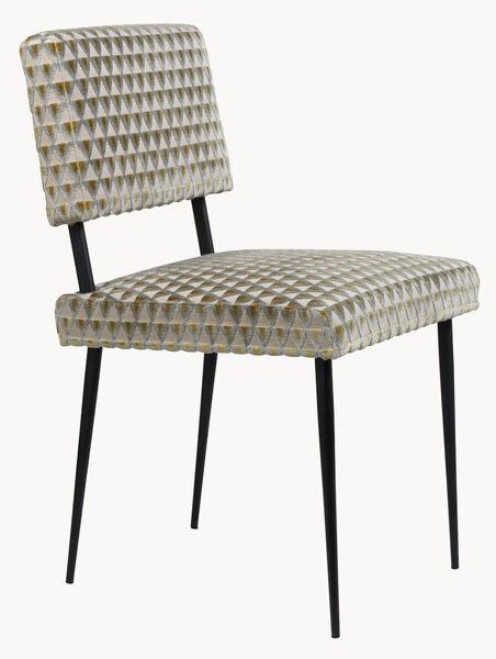 Sedia imbottita in velluto M-Chair