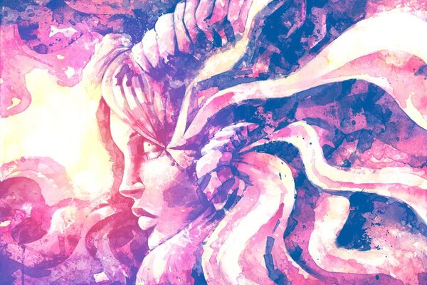Carta da parati – Donna in stile fantasy