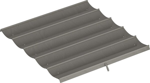 VivaGarden Copertura Pergola da Giardino 3x3 m Top con 10 Fori di Drenaggio colore Grigio Chiaro