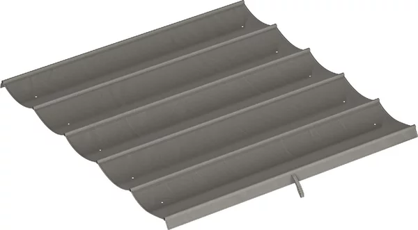 VivaGarden Copertura Pergola da Giardino 3x3 m Top con 10 Fori di Drenaggio colore Grigio Chiaro