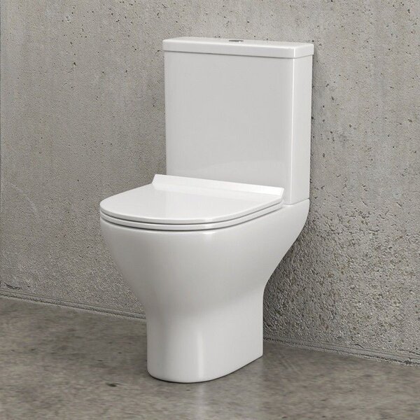 Kamalu vaso monoblocco senza brida con scarico a parete | anta-1300