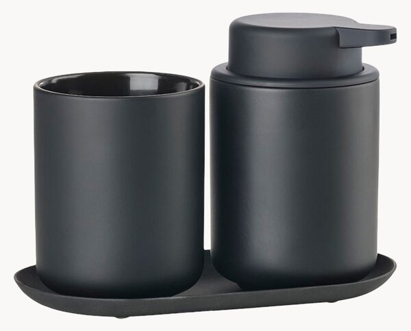 Set di 3 accessori da bagno in gres Ume