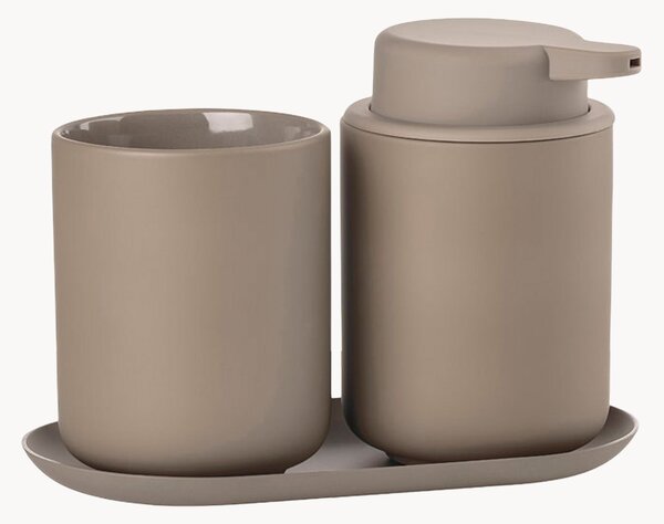 Set di 3 accessori da bagno in gres Ume