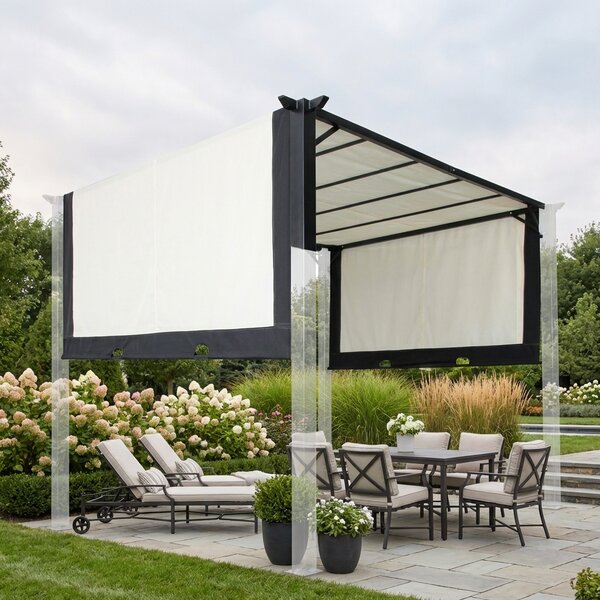 Amicasa Copertura Pergola 3x4 m Plain Poliestere 180 gr con rivestimento PA Ecr - Copertura Plain