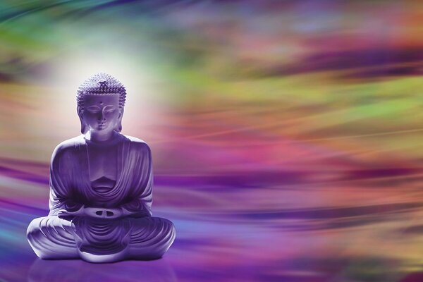 Carta da parati – Buddha su sfondo astratto
