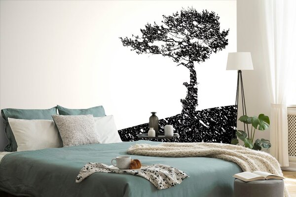 Carta da parati – Silhouette dell'albero