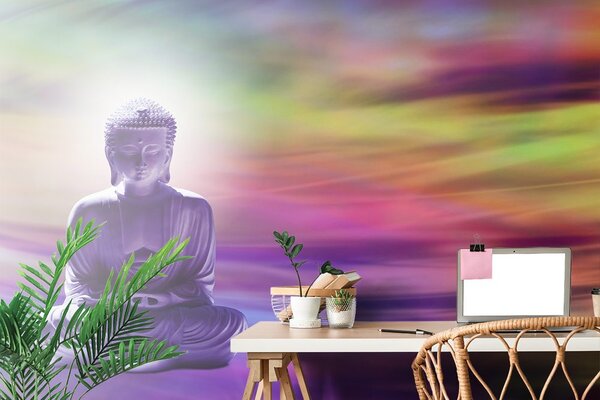Carta da parati – Buddha su sfondo astratto