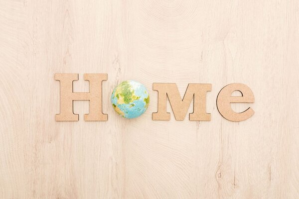 Carta da parati – Con scritta Eco Home